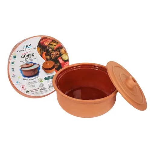 İçi Sırlı Orta Boy Güveç